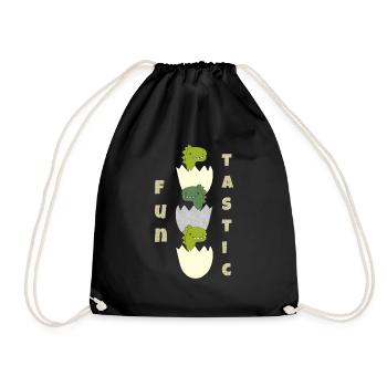 Dino Fun Tastic - Sac de sport léger - noir - Devant