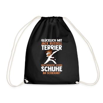 Hund Jacke Russell - Turnbeutel - Schwarz - Vorne