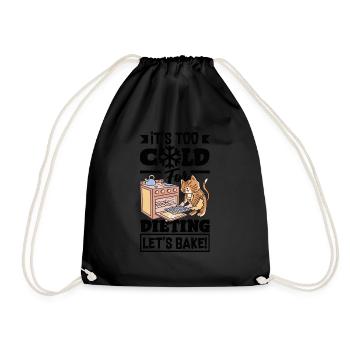 Trop froid pour suivre un régime, cuisons le réconfort - Sac de sport léger - noir - Devant