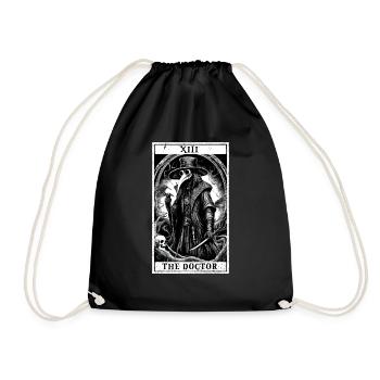 tarot doctor - Drawstring Bag - black - Front
