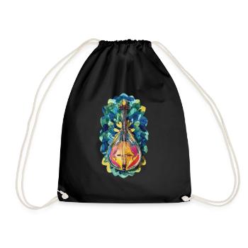 Bodhran - Drawstring Bag - black - Front