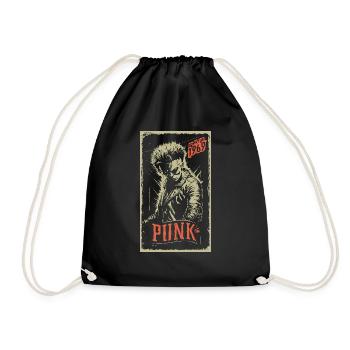 Punk - Turnbeutel - Schwarz - Vorne
