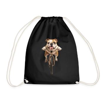 Bulldogge - Turnbeutel - Schwarz - Vorne