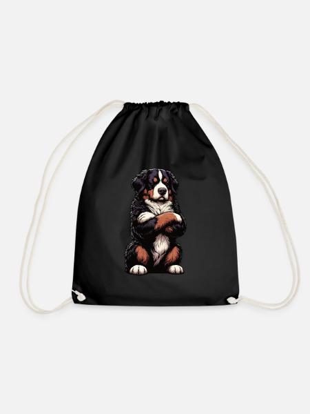 Berner Sennenhund Sennenhunde Sennen Besitzer - Turnbeutel - Schwarz