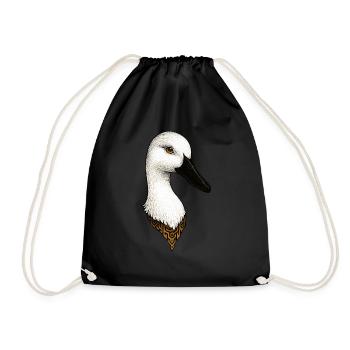 Running Ducks Running Ducks Mom Running Ducks Dad - Drawstring Bag - black - Front