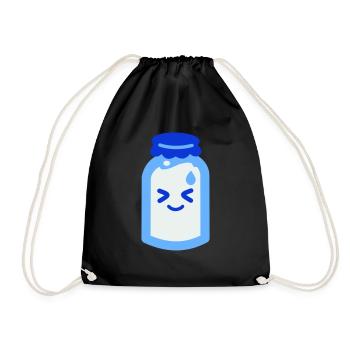 Sanshoku - Milch - Turnbeutel - Schwarz - Vorne