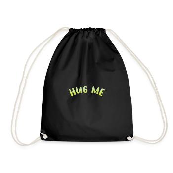hug me - Turnbeutel - Schwarz - Vorne