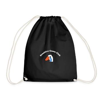 Sensitive Goose Club - Drawstring Bag - black - Front