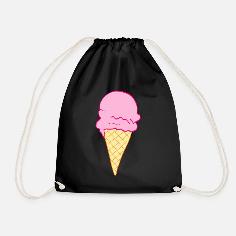 ice creme - Turnbeutel - Schwarz