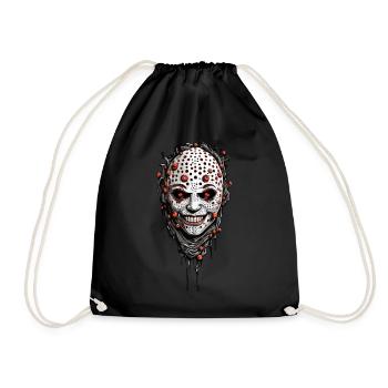 Creepy Halloween Trypophobia Horror Design - Drawstring Bag - black - Front