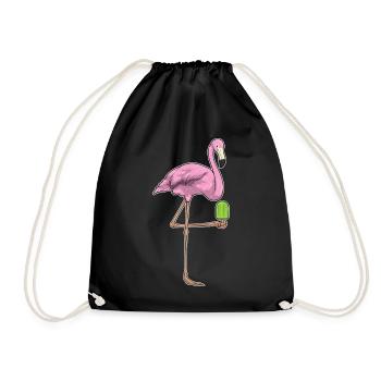 Popsicles flamants roses - Sac de sport léger - noir - Devant