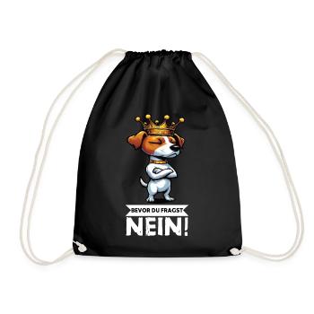 Before You Ask Jack Russel Terrier Jackie Terrier - Drawstring Bag - black - Front