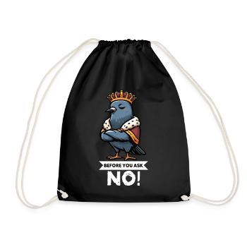 Avant de demander Pigeon Pigeons Pigeons Lovers Pigeon Bird - Sac de sport léger - noir - Devant