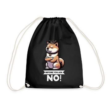 Before You Ask Shiba Inu Shiba Owner Shiba Inus - Drawstring Bag - black - Front