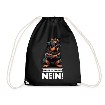 Avant que vous ne demandiez, pas de Rottweiler propriétaire de rottweiler - Sac de sport léger - noir - Devant