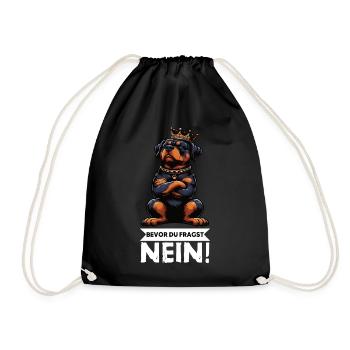 Avant que vous ne demandiez, pas de Rottweiler propriétaire de rottweiler - Sac de sport léger - noir - Devant