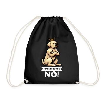 Before You Ask Labrador Labrador Labrador Owner Labrador - Drawstring Bag - black - Front