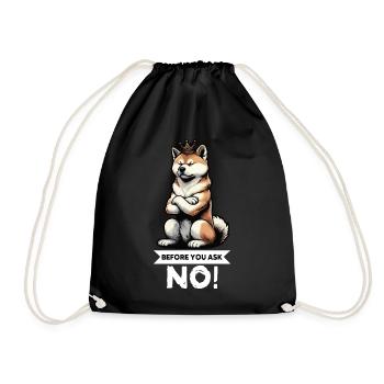 Avant de demander à Akita, propriétaire d’Akita, Akita Amoureux d’Akita - Sac de sport léger - noir - Devant