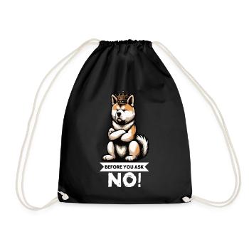 Avant de demander à Akita, propriétaire d’Akita, Akita Amoureux d’Akita - Sac de sport léger - noir - Devant