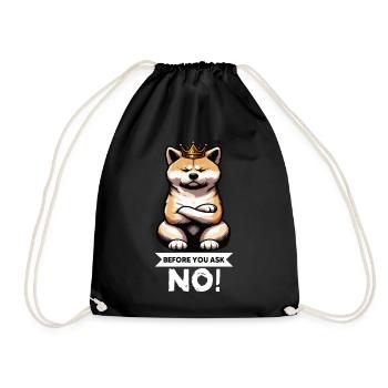 Avant de demander à Akita, propriétaire d’Akita, Akita Amoureux d’Akita - Sac de sport léger - noir - Devant