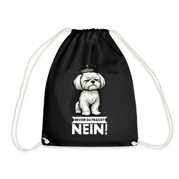 Avant que vous ne demandiez : No Malteser Malteserbesitzer - Sac de sport léger - noir - Devant