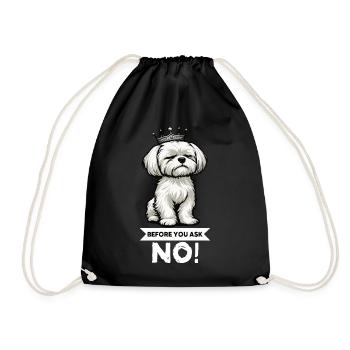 Before You Ask Malteser Maltese Owners Maltese - Drawstring Bag - black - Front