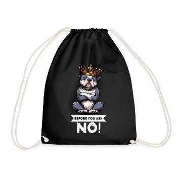 Avant que vous ne demandiez American Bully Bully Pit Bullys - Sac de sport léger - noir - Devant