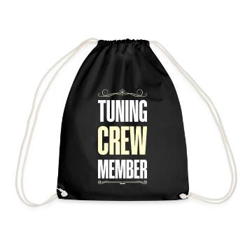 Tuning Crew - Turnbeutel - Schwarz - Vorne