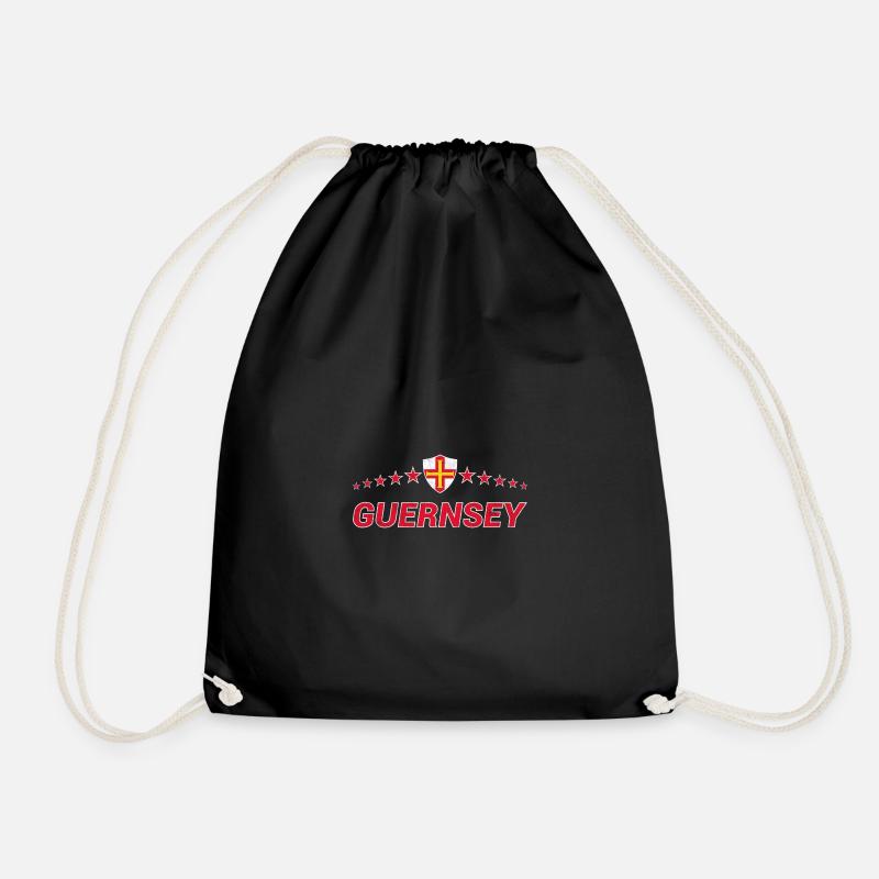 Guernsey - Drawstring Bag - black