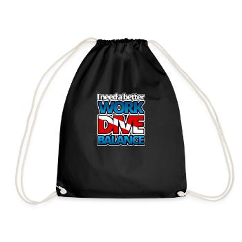 I need a better work dive balance MARE - Drawstring Bag - black - Front