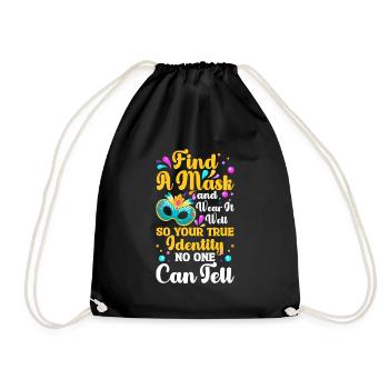 Fête masquée Stranger - Sac de sport léger - noir - Devant