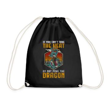 Feu Médiéval Tribal - Sac de sport léger - noir - Devant