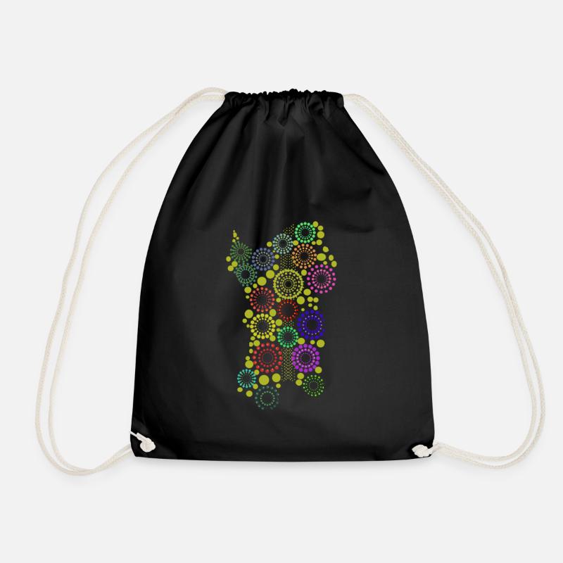 sardinia in color2 - Drawstring Bag - black