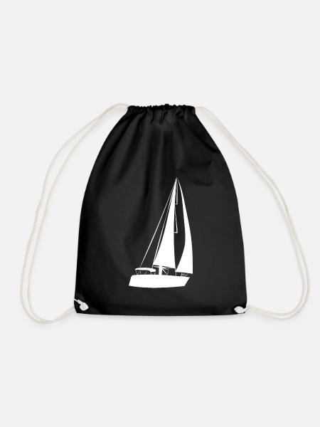 Sailing ship - Drawstring Bag - black