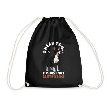 Cadeau de chien Kelpie - Sac de sport léger - noir - Devant