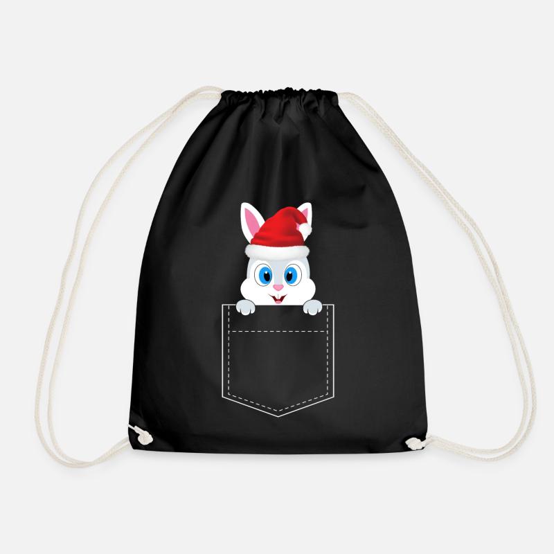 Christmas - Drawstring Bag - black