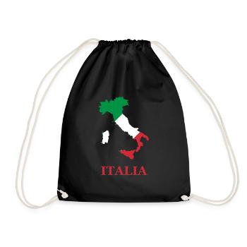 Italia - Turnbeutel - Schwarz - Vorne