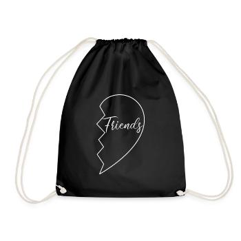 Best Friends - Best Friends Partner Look for Two - Drawstring Bag - black - Front
