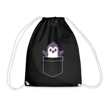 Bébé bébé dans la poche - Sac de sport léger - noir - Devant