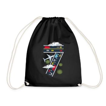 Sept ans Plane Car Lover Lover Boys 7ème anniversaire - Sac de sport léger - noir - Devant