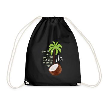 Coconut Tree Kamala Harris La Demokraten Wahl 2024 - Turnbeutel - Schwarz - Vorne