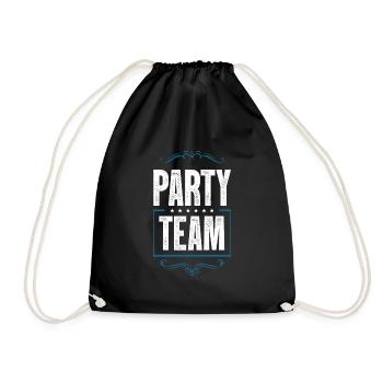 Party Team - Drawstring Bag - black - Front