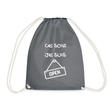 CE SOIR JE SUIS OPEN - Sac de sport léger - gris - Devant