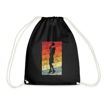 Basketteur basket-ball basketteur - Sac de sport léger - noir - Devant