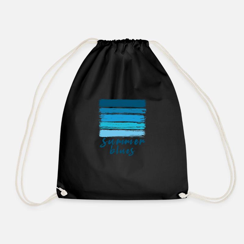 Summer blues - Turnbeutel - Schwarz
