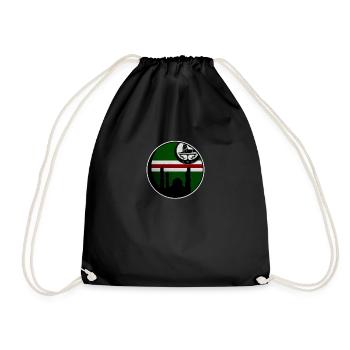 chechnya flag chechen Born - Drawstring Bag - black - Front