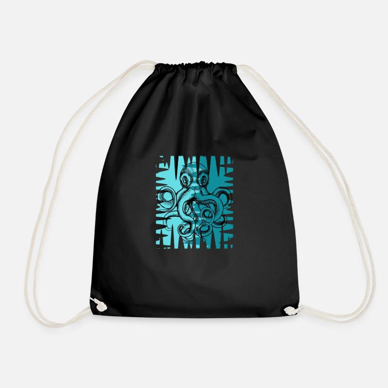 Pieuvre - Sac de sport léger - noir