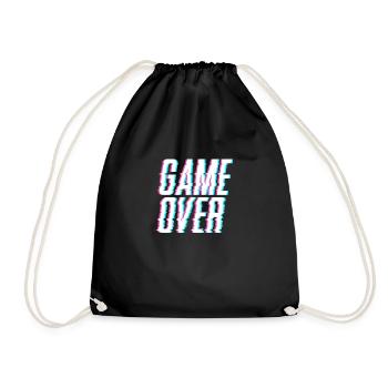 Game Over - Turnbeutel - Schwarz - Vorne