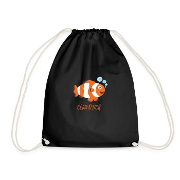 clownfisch - Turnbeutel - Schwarz - Vorne