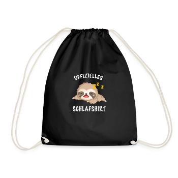 Offizielles Schlafshirt - Turnbeutel - Schwarz - Vorne